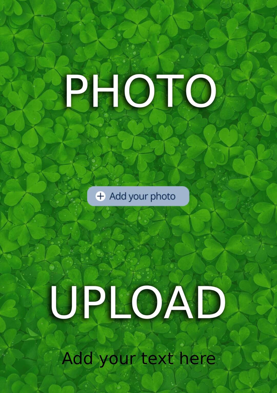 Classic Personalised Photo Upload Card